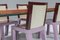 Postmoderne pinke Esszimmerstühle von Ettore Sottsass für Leitner, 4er Set 7