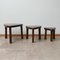 Mid-Century Oak Nesting Tables in the Style of Pierre Chapo, Set of 3, Image 3