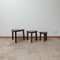 Mid-Century Oak Nesting Tables in the Style of Pierre Chapo, Set of 3 2