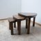 Mid-Century Oak Nesting Tables in the Style of Pierre Chapo, Set of 3 9