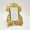 Antique Art Nouveau Brass Table Mirror or Picture Frame 1