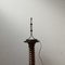 Mid-Century Leather and Iron Table Lamp by Jean-Pierre Ryckaert 2
