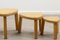 Light Oak Triangular Nesting or Side Tables, 1970s, Set of 3, Image 3