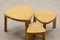 Light Oak Triangular Nesting or Side Tables, 1970s, Set of 3 4