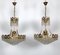 Gilt and Crystal Chandeliers from Sciolari, 1970s, Set of 2 14