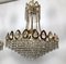 Gilt and Crystal Chandeliers from Sciolari, 1970s, Set of 2, Image 3