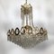Gilt and Crystal Chandeliers from Sciolari, 1970s, Set of 2, Image 11