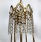 Gilt and Crystal Chandeliers from Sciolari, 1970s, Set of 2, Image 7