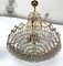 Gilt and Crystal Chandeliers from Sciolari, 1970s, Set of 2 13