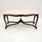 Antique French Carved Walnut Stool or Window Seat 1