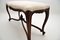 Antique French Carved Walnut Stool or Window Seat 7