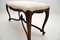 Antique French Carved Walnut Stool or Window Seat, Image 7