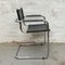 Italian Metal and Leather Armchair, 1990s, Image 3