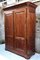 Two-Door Poplar Wardrobe with Wooden Feet, 1940s, Image 1