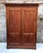 Two-Door Poplar Wardrobe with Wooden Feet, 1940s, Image 2