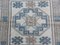 Turkish Faded Hand-Knotted Low Pile Yastik Rug 6