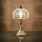 Mid-Century Table Lamp in Engraved Crystal Glass & Brass, 1960s 2