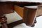 Mesa consola o escritorio Biedermeier de caoba con tablero y cajón de cuero, Imagen 6