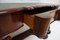 Biedermeier Mahogany Wall Console Table or Desk with Leather Inlay Top and Drawer, Image 8