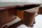 Mesa consola o escritorio Biedermeier de caoba con tablero y cajón de cuero, Imagen 8