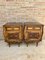 Early 20th Century Carved Oak Nightstands, 1940s, Set of 2 4