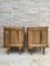 Early 20th Century Carved Oak Nightstands, 1940s, Set of 2 10