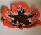 Colorful Ceramic Table Centerpiece in Leaf Shape from Vallauris France 2