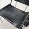 Sedia in stile Bauhaus tubolare e pelle nera, anni '70, Immagine 6