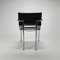 Sedia in stile Bauhaus tubolare e pelle nera, anni '70, Immagine 8
