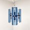 Mid-Century Modern Blue Glass Ceiling Lamp from Fontana Arte, Italy, 1960s 2