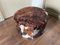 Vintage Cowhide Pouf or Footstool, Image 2