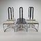 Postmodern Chrome-Plated Dining Chairs, 1970s, Set of 6 1