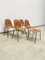 Chaises et Ottomane Mid-Century en Osier par Gian Carlo Leglers, 1950s, Set de 4 2