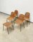 Mid-Century Korbstühle & Fußhocker von Gian Carlo Leglers, 1950er, 4er Set 11