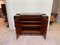 High Art Deco Sideboard in Rosewood Veneer, Nickel & Marble, France,1930, Image 9