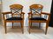 Neoclassical Style Cherry Wood and Ebony Armchairs, Austria, 1900s, Set of 2 3
