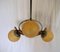 Art Deco Wood and Chrome Chandelier, 1930s, Image 6