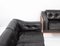 Scandinavian Rosewood and Black Leather Seating Group from Monte Carlo, 1965, Set of 3, Image 7