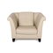 Cream Leather Armchair from Machalke 6