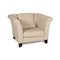 Cream Leather Armchair from Machalke 1