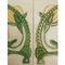 Glazed Art Nouveau Relief Tile from Helman House 5