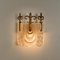 Decorated Glass and Brass Wall Lights from Kaiser, 1970s, Germany, Set of 2 13