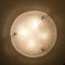 Large Thick Textured Glass Ceiling Light from Kalmar, 1960s 12