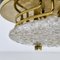 Brass and Blown Murano Glass Flush Mount / Wall Light from Hillebrand, Austria, Image 10