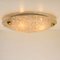 Brass and Blown Murano Glass Wall Light or Flush Mount, 1960s 18