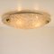 Brass and Blown Murano Glass Wall Light or Flush Mount, 1960s 19