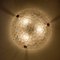 Wandlampe aus Messing & geblasenem Muranoglas, 1960er 12