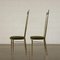 Brass and Foam Fabric Chairs, Italy, 1950s, Set of 2, Image 11