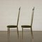 Chaises en Laiton et Tissu en Mousse, Italie, 1950s, Set de 2 11