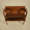 Walnut Stained Magazine Rack with Ash Veneer, Italy, 1950s 3